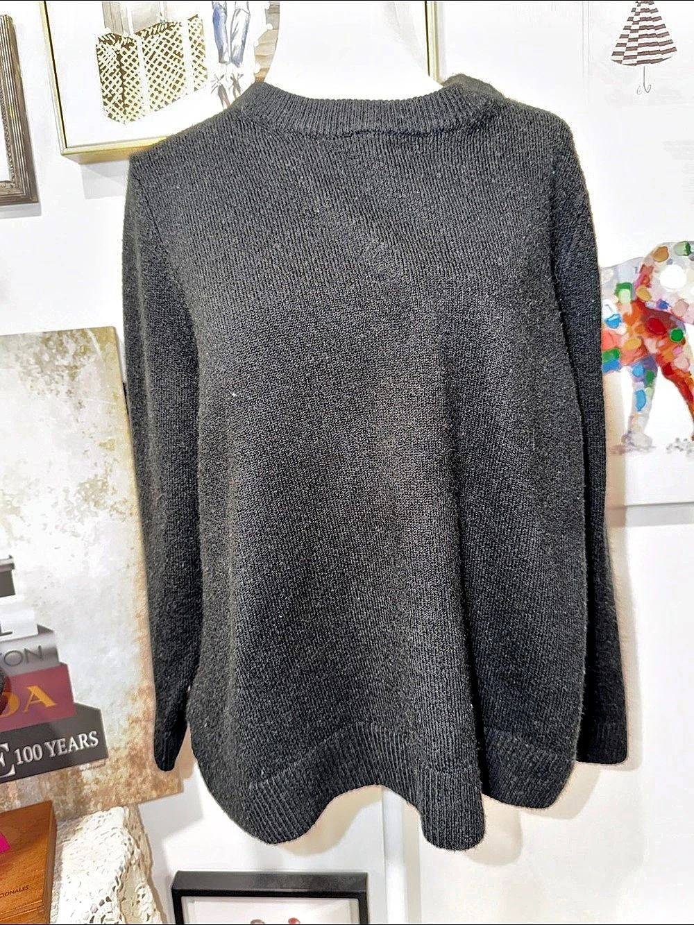 Gap Crew Neck Sweater in Black Size XL Like New